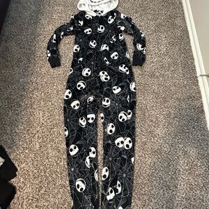 Kids Black and White Skeleton One Piece